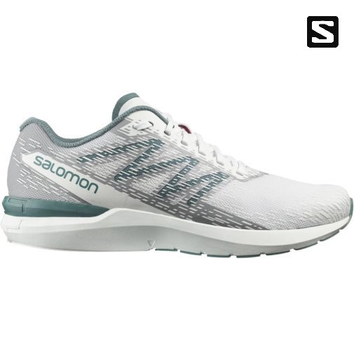 White / Grey Salomon Sonic 5 Balance Men's Running Shoes | IE FJ5430